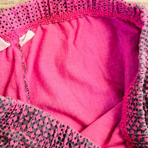 Gap Girl M 8 Pink and Gray Dotted Striped Leggings - Picture 10 of 12